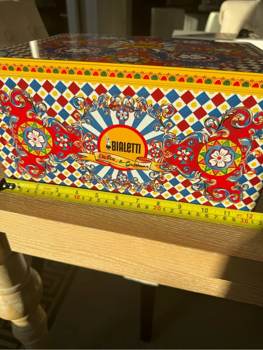 Dolce & Gabbana Decorative Multicolor Tin Storage Box